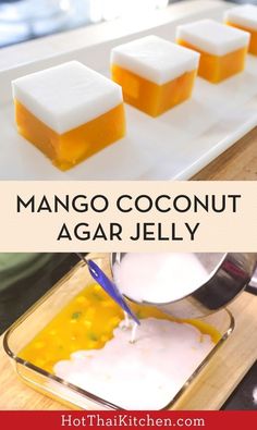 how to make mango coconut agar jelly