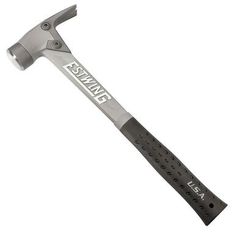 an adjustable hammer with the word stanley on it's handle and two holes at the end