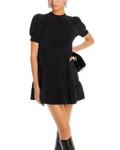 Trapeze Dress, Alice And Olivia, Alice Olivia, Puff Sleeve, Pick Up, In Store, Buy Online, Free Shipping