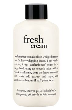 philosophy 'fresh cream' shampoo, shower gel & bubble bath (Buy & save) available at #Nordstrom ..one of my favorites from #philosophy and hard to find! Pink Frosted Animal Cracker, Philosophy Shampoo, Animal Cracker, Phrase Quotes, Vanilla Frosting