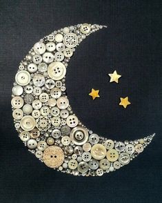 the moon has buttons all over it