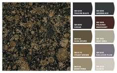 the colors of granite are shown in this image