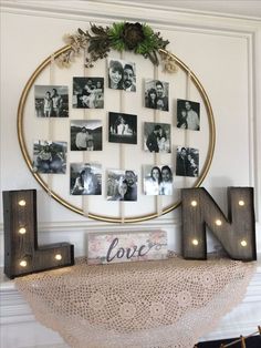 Photo Clothesline, Clothesline Pictures, Wedding Ceremony Pictures, Koti Diy, Bridal Shower Planning, Tafel Decor, Bachelorette Party Games, 50th Wedding Anniversary, 50th Wedding