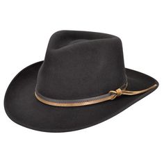 Country Gentleman Felt Outback Hat Country Style Hat With Adjustable Fit And Flat Brim, Casual Felt Hat With Curved Brim For Country Events, Classic Travel Cap, Classic Adjustable Top Hat For Outdoor, Adjustable Western Hat For Town, Classic Outdoor Hat With Adjustable Fit, Classic Outdoor Fedora One Size Fits Most, Western Style Adjustable Hat For Town, Classic Fedora For Outdoor, One Size Fits Most