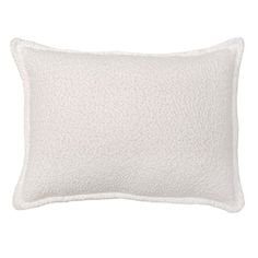 a white pillow on a white background