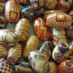 some very pretty colorful beads on display for people to see them in their own home