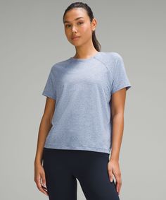 License to Train Classic-Fit T-Shirt | Women's Short Sleeve Shirts & Tee's | lululemon Gym Goals, Jumper Short, Michelle Yeoh, Short Sleeve Shirt Women, Short Sleeve Shirts, Back Women, Leggings Shop, Shirt Outfit, Long Tops