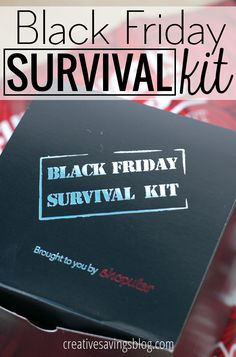 If you plan to go Black Friday shopping this year, don't forget to pack these 8 essential items. I like to call them my Black Friday Survival Kit! Broke Tips, Sliced Apple, Technology Life, Black Kit, Friday Weekend, Bottled Water, How To Survive, Shopping Tips