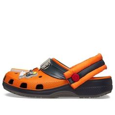 (GS) Crocs x Naruto Classic Clogs 'Orange Black' 209460-014 Casual Orange Clogs With Rubber Sole, Orange Round Toe Clogs With Rubber Sole, Orange Closed Toe Clogs With Rubber Sole, Orange Synthetic Casual Clogs, Orange Casual Synthetic Clogs, Casual Orange Synthetic Clogs, Orange Synthetic Clogs With Round Toe, Casual Orange Clogs With Round Toe, Casual Orange Round Toe Clogs