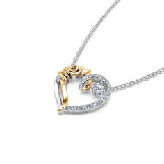 BOGO 40% OFF (Code: H40) White Cubic Zirconia Heart Necklace For Mother's Day, Mother's Day White Gold Heart Necklace With Cubic Zirconia, Diamond Heart Pendant Necklace For Mom, Diamond Accent Necklace For Anniversary And Mother's Day, Diamond Accents Necklace For Anniversary And Mother's Day, Mother's Day Pendant Necklaces With Diamond Accents, Mother's Day Pendant Necklace With Diamond Accents, Mother's Day Necklace With Diamond Accents As A Gift, Diamond Accents Necklace Gift For Mom