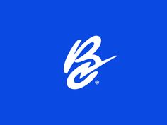 the b logo on a blue background