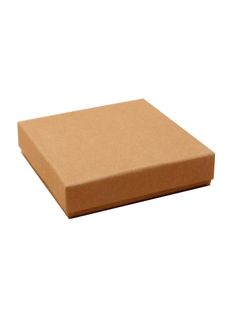 a brown cardboard box sitting on top of a white surface