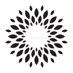 a black and white circular design on a white background royalty photo - illustration stock image