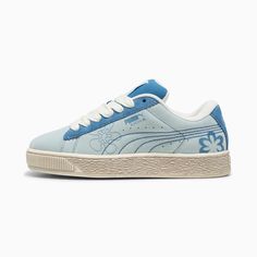 Suede XL Skater Bloom Big Kids' Sneakers | PUMA Puma Sneakers Kids, Be Unstoppable, Fenty X Puma, Sneakers Puma, Everyday Adventures, Inspire Creativity, Leather Products, Kids Sneakers, Lace Closure