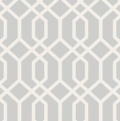 a gray and white wallpaper with hexagonal shapes