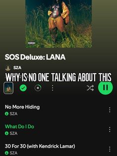 an ad for the song sos deluxe lanaa