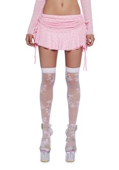 base|pink Spring Mesh Mini Skirt, Mesh Mini Skirt For Spring, Pink Mesh Bottoms For Spring, Fitted Mesh Mini Length Bottoms, Fishnet Style, Better With You, Sassy Outfit, Sugar Thrillz, Clothing Cute