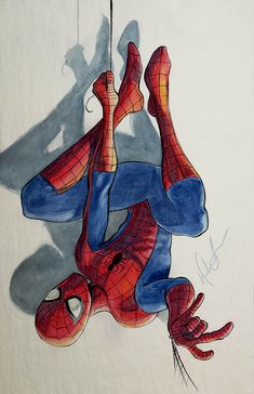 an image of a spider - man drawing on the facebook page for someone's photo