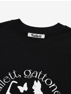 This is a trendy and unique top by FALLETT that is made out of high quality and sturdy material. With distinctive mood of the design and comfortable wear, you can style it for your casual and young daily outfit.- Relaxed standard silhouette- Unique graphic artwork print- Young and unique mood Black Comfort Fit T-shirt For Summer, Comfortable Fit Black T-shirt For Summer, Casual Black T-shirt With Comfortable Fit, Casual Black Comfortable T-shirt, Comfortable Fit Black Casual T-shirt, Comfortable Black Top For Fall, Comfortable Black T-shirt With Letter Print, Black Comfort-fit T-shirt With Letter Print, Black Comfort Fit T-shirt With Letter Print