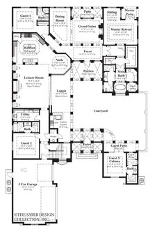 the floor plan for this luxury home