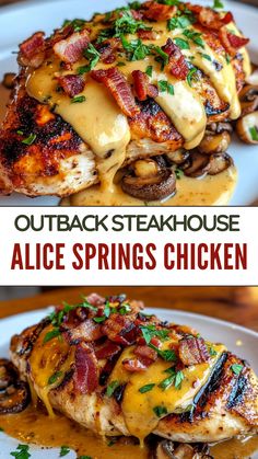 Easy Dinner Recipes Your Family will Love: Outback Steakhouse Alice Springs Chicken Chicken Dinner Dishes Healthy, Main Dish Healthy, Breasted Chicken Recipes, Dinners To Impress Mother In Law, Quick Yummy Dinner Recipes, Simple Dinners With Chicken, Martha Stewart Dinner Recipes, Hard Dinner Recipes, Recipes For Kids To Make Dinner