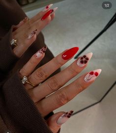 Beautiful Fall Nails, Cherry Nail Art, Cheetah Print Nails, Nail Looks, Fall Nail Trends, Cherry Nails, Plaid Nails, Hand Gesture