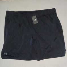 Under Armour Training Shorts Loose Fit Color-Black New With Tags Under Armour Black Workout Bottoms, Under Armour Black Stretch Athletic Shorts, Black Stretch Athletic Shorts By Under Armour, Under Armour Black Workout Shorts, Under Armour Short Bottoms With Pockets, Under Armour Shorts With Pockets, Under Armour Black Shorts With Elastic Waistband, Under Armour Casual Black Shorts, Casual Black Under Armour Shorts