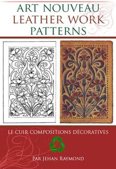 the cover of art nouveau leather work patterns