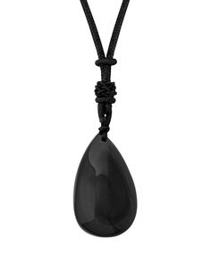 PRICES MAY VARY. ELEGANT WATERDROP DESIGN: This necklace features a sleek, waterdrop-shaped obsidian pendant, offering a simple yet sophisticated aesthetic that suits any style. HIGH QUALITY: Crafted from genuine black obsidian, known for its protective qualities and ability to shield against negativity, enhancing the wearer's emotional and physical well-being. VERSATILE AND TIMELESS: The classic design of this obsidian pendant makes it a versatile accessory, perfect for everyday wear or special Geometric Pendant Necklace, Sophisticated Aesthetic, Cord Jewelry, Teardrop Necklace, Teardrop Pendant, Geometric Pendant, Black Obsidian, Gift For Men, Stone Necklace