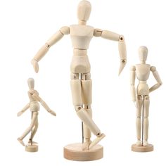 PRICES MAY VARY. 3 Different sizes: you will receive 3 different sizes of artist mannequin wooden models with stand, they are approx. 12 inches, 8 inches and 5.5 inches in height respectively, providing you with different choice to decoration your home Made of: these moveable wooden manikin crafts are made of natural wood, have a smooth surface with clear and neat wood grain, durable to use and won't easily to get corroded Sketch need: these adorable wooden drawing jointed mannequins are nice fo Manikin Art, Wooden Manikin, Art Mannequin, Artist Mannequin, Decorative Stand, Body Joints, Sketching Drawing, Artist Models, Office Desk Decor