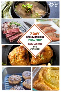 the 7 day carnivor diet meal prep plan includes easy lunches and dinner ideas