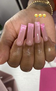 Short Pink Nails Designs, Halloween Acrylic Nails, Acrylic Toe Nails, Long Acrylic Nail Designs, Colored Acrylic Nails, Colored Acrylic, French Tip Acrylic Nails, Acrylic Nails Designs, Short Square Acrylic Nails