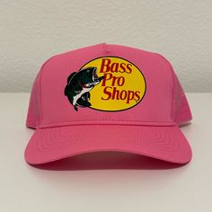 Original Bass Pro Mesh Trucker Hat For Women. For Outdoors, Indoors, Casual Wear, And Relaxing. Brand New, Without Tags. Pink Flat Brim Trucker Hat For Outdoor, Retro Pink Cotton Hat, Pink Flat Bill Baseball Cap For Outdoor, Retro Pink Snapback Baseball Cap, Pink Flat Bill Hat For Outdoor, Retro Pink Trucker Hat, Pink Flat Bill Trucker Hat For Outdoor, Pink Snapback Hat With Flat Bill For Outdoor, Pink Cotton Trucker Hat With Flat Bill