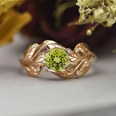 clio-https://clio.giliarto.com/ring/1/lr Leaf Engagement Ring, Wedding Leaves, Leaf Ring, White Gold Engagement, White Gold Engagement Rings, 14k White Gold Ring, Gems Jewelry, Gold Engagement, Gold Engagement Rings