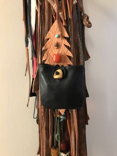 Black Leather Neck Pouch,One Of A kind Artisan Leather Necklace For Everyday, Handmade Brown Necklaces For Everyday Use, Handmade Brown Necklace For Everyday, Unique Shoulder Bag For Gift, Unique Handmade Necklaces For Everyday Use, Black Bohemian Necklace For Everyday Use, Black Bohemian Necklace For Everyday, Small Handmade Shoulder Bag For Gift, Small Handmade Shoulder Bag As Gift