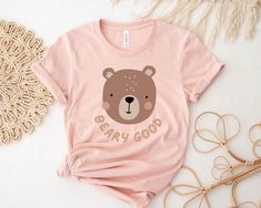 Beary Good Shirt, Birthday Gift Shirt, Bear Gift For Kids Shirt, Birthday Bear Gift Shirt, Bear Love T-shirt, I've Been A Beary Good Shirt  PREMIUM T-SHIRT FEATURES ✔️ Short Sleeve, Crew Neck, Super Soft Bella Canvas T-Shirt ✔️ 100% Combed and Ring-Spun Cotton (Heather Colors Contain Polyester) ✔️ Shoulder-to-Shoulder Taping ✔️ Side-seamed ✔️ Safe to Machine Wash and Tumble Dry on Low ✔️ Design is High Quality Permanently Printed ✔️ Made, Printed and Shipped from The USA Koala Gifts, Koala Shirt, Bohemian Elephant, Elephant Shirt, Cute Koala, Lion Shirt, Save The Elephants, Lion Face, Elephant Lover