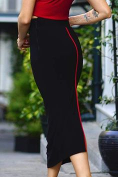 Sizes 34 / XS / Made to Order, 36 / Small / Made to Order, 38 / Medium / Made to Order, 40 / Large / Made to Order, 42 / X-Large / Made to Order Fitted Red Midi Bottoms, Fitted Red Midi-length Bottoms, Red Lined Skirt For Evening Wear, Red Pencil Skirt For Party, Red Maxi Skirt For Night Out, Fitted Red Maxi Skirt For Night Out, Red Fitted Maxi Bottoms, Formal Fitted Red Maxi Skirt, High Waist Dresses With Lined Skirt For Party