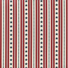 an american flag pattern with stars and stripes on red, white, and blue fabric