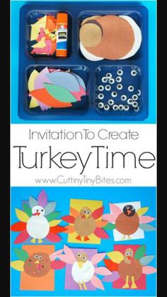 Turkey art Invitation To Create, Kids Invitation, Thanksgiving School, November Crafts, Thanksgiving Craft, 20 November, Turkey Crafts, Thanksgiving Preschool, Turkey Time