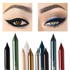 PRICES MAY VARY. ✔High Quality Eyeliner: It's a 2-in-1 product that you can use as eyeshadow, eyeliner. Velvety soft and waterproof, this formula stays soft and creamy for blending. The effect is even more stunning. It glides easily on makeup, dries quickly and spreads easily. ✔High Color Rendering: Super rich color. The eyeliner has high color rendering, easy to apply and color, with good spreadability and tinting power, soft and natural, fast drying. An easy-to-remove eyeliner that cleans quic No Smudge Eyeliner, Smudge Eyeliner, Pearl Eyeshadow, Sweat Proof Makeup, Smudged Eyeliner, Metallic Eyeshadow, Glitter Eyeliner, Eyeshadow Eyeliner, Super Rich