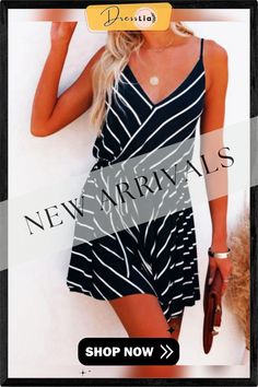 Women's Dresses Casual Sling V-neck Belted Striped Dress Women's Dresses Casual, Line Dresses, A Line Dresses, Casual Stripes, Dresses Casual, Striped Dress, Casual Dresses For Women, Women's Dresses, Fashion Casual