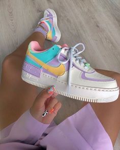 Macaron Color Custom Air Force Shadow 1s-shecustomize Zapatillas Nike Air Force, Nike Air Force 1 Shadow, Sneaker Nike, Nike Shoes Air Force, Air Force 1 Shadow, Custom Nike Shoes, Nike Air Shoes, Shoes Sneakers Nike, Jordan 1s