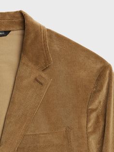 ITALIAN CORDUROY: Soft and textured, this skinny-wale corduroy is perfect for cooler weather.  2-3 BUTTON FRONT: Three-button front is pressed so you can also wear it as a two-button jacket.  SOFTLY STRUCTURED: Minimal padding at the shoulders, unlin Brown Corduroy Blazer With Button Closure, Casual Corduroy Blazer For Business, Classic Corduroy Outerwear, Button-up Corduroy Blazer With Button Closure, Corduroy Button-up Blazer With Button Closure, Corduroy Button-up Blazer With Buttons, Corduroy Button-up Blazer, Casual Corduroy Blazer With Button Closure, Corduroy Button-up Blazer For Workwear