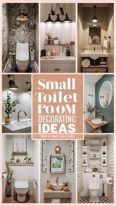 small toilet room decor ideas that are easy to make yourself comfortable and stylish