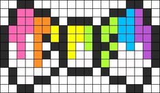 an image of some sort of pixel style pattern with different colors and shapes on it