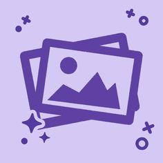 an image of mountains and stars with the word xo above it on a purple background