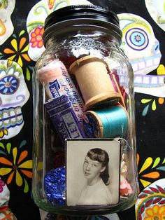 Altar In A Jar, Personal Altar, Happy Party, After Life, Favorite Candy, In A Jar, Shadow Boxes, Tarot Spreads