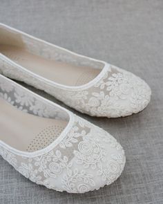 Soft and Elegant lace women ballet flats. Comfortable through out your special day and perfect for wedding party. DETAILS:COLORS AVAILABLE: White and Ivory LaceUPPER: Synthetic upper and liningMATERIALS: Mandmade outsoleORIGIN: Imported STYLE NAME: BABA-53 White Fitted Flats With Round Toe, Lace Wedding Shoes With Lace Trim And Round Toe, Lace Wedding Shoes With Round Toe And Lace Trim, Spring Wedding Shoes With Lace And Round Toe, Spring Wedding Lace Shoes With Round Toe, Spring Lace Wedding Shoes For Bridal Shower, Spring Bridal Shower Lace Wedding Shoes, Lace Flat Heel Wedding Shoes For Spring, Lace Wedding Shoes With Flat Heel For Spring