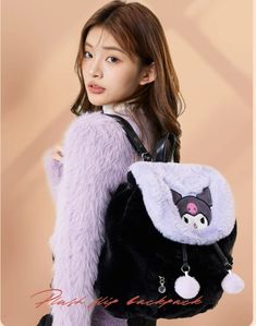 Kawaii Fluffy Backpack This Kawaii Fluffy Backpack is as cute as it is functional. Made with soft, fluffy material, it's perfect for carrying all your essentials in comfort and style. With its charming design, it's sure to be the perfect accessory for any outfit. Size：28*12.5*29cm Cute Plush Backpack For Everyday Use, Kawaii Backpack Kuru Kawaii Shop, Harajuku Style Backpack For Daily Use, Cute Plush School Bags, Cute Plush Travel Bag, Kawaii Cat Design Backpack For Students, Kawaii Backpack With Cat Design For Students, Fluffy Backpack, Kawaii Plush School Backpack