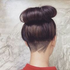 Undercut Tattoos, Undercut Women, Penteado Cabelo Curto